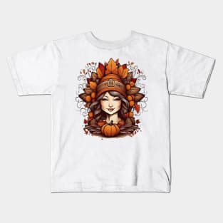 beautiful thanks giving tshirt design Kids T-Shirt